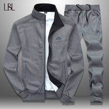 Load image into Gallery viewer, LBL Sportswear Tracksuit Men Spring Autumn Mens Track Suits 2019 Two PCS Sweat Suit Zipper Jacket+Sweatpants Male Brand Clothing